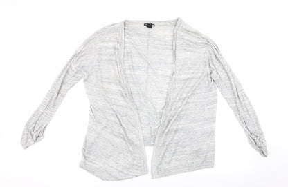 H&M Womens Grey   Cardigan Jumper Size 12  - Waterfall Cardigan