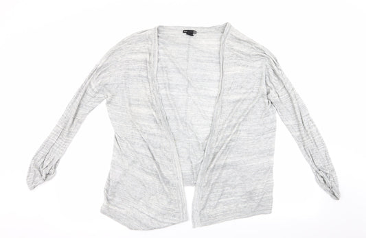 H&M Womens Grey   Cardigan Jumper Size 12  - Waterfall Cardigan