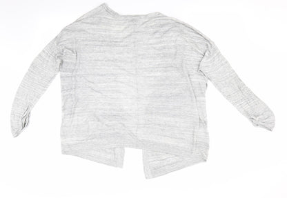 H&M Womens Grey   Cardigan Jumper Size 12  - Waterfall Cardigan
