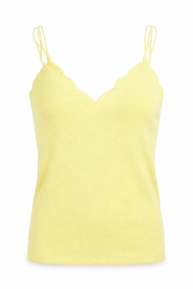 Womens UK Size 8 George Yellow Vest Jumper