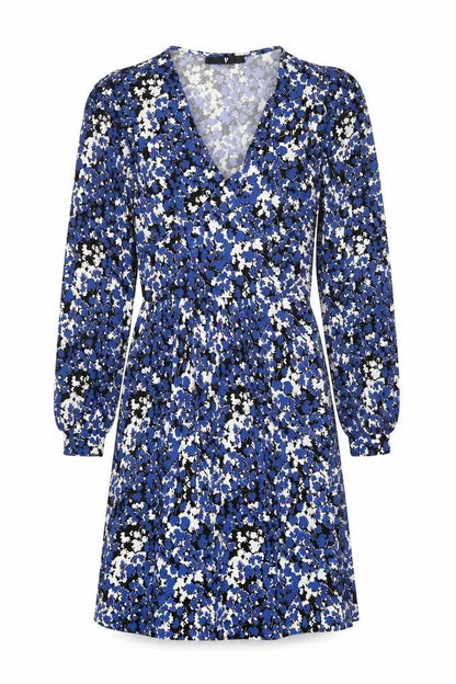 V By Very Womens Blue Floral  Fit & Flare  Size 8