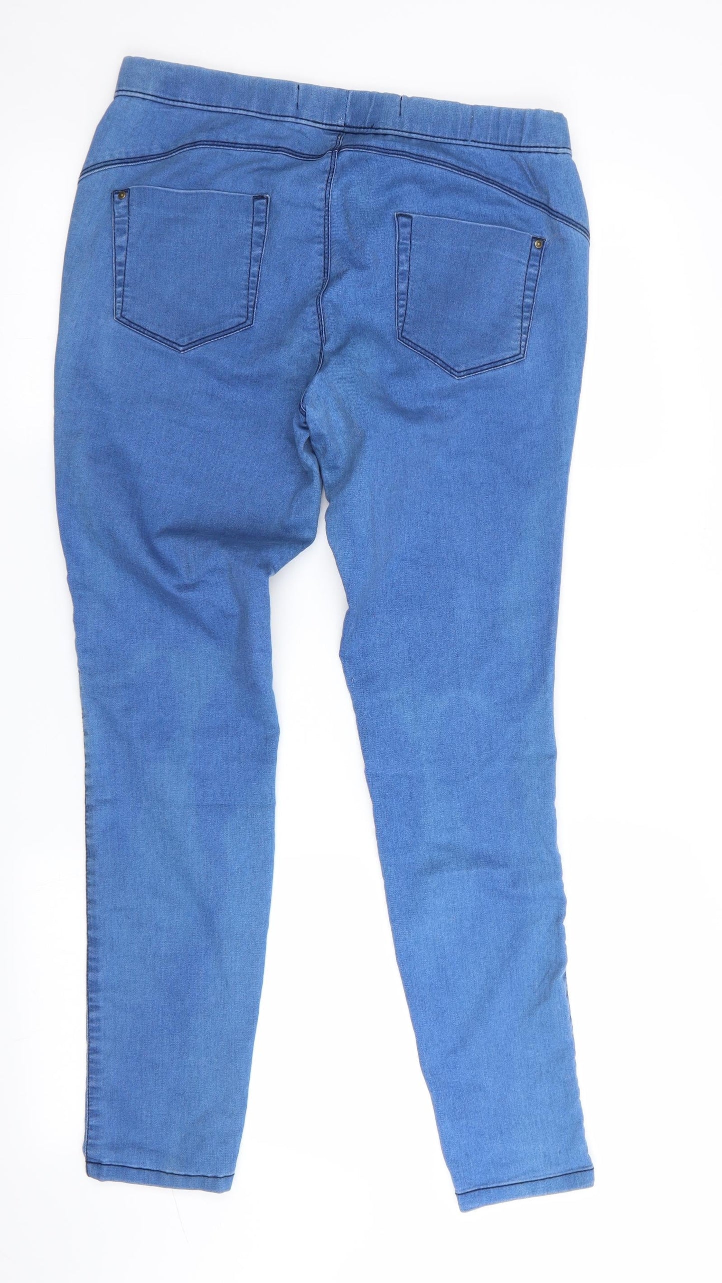 Womens UK Size 12 Denim Co Regular Fit Jegging Blue Trousers