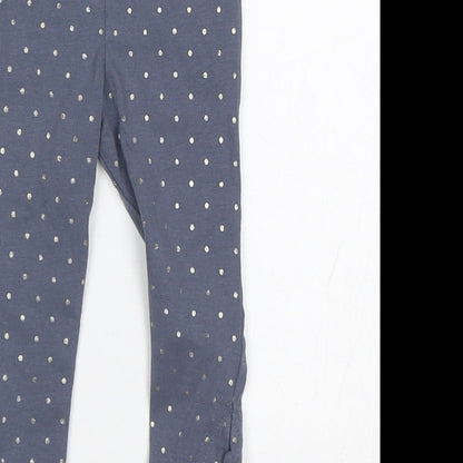 Preworn Baby Blue Polka Dot  Jogger Leggings Size 3-6 Months
