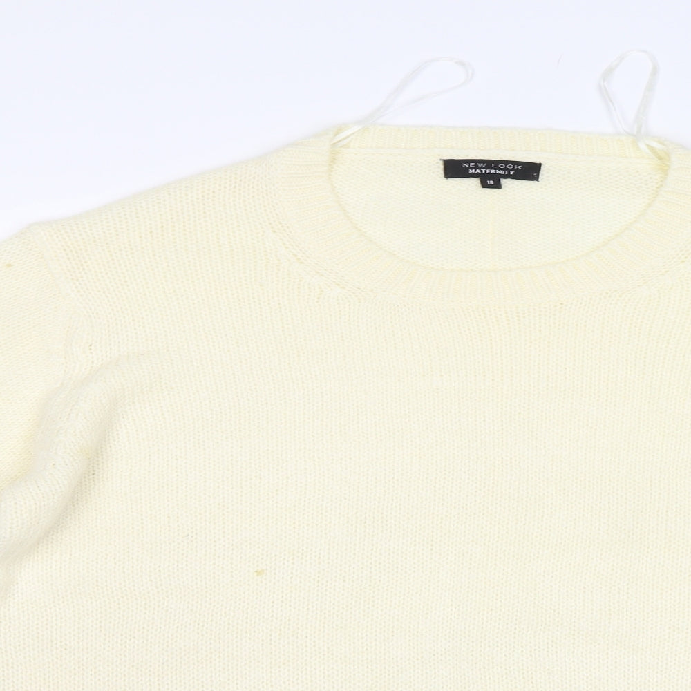 Womens UK Size 18 New Look Ivory Pullover Jumper