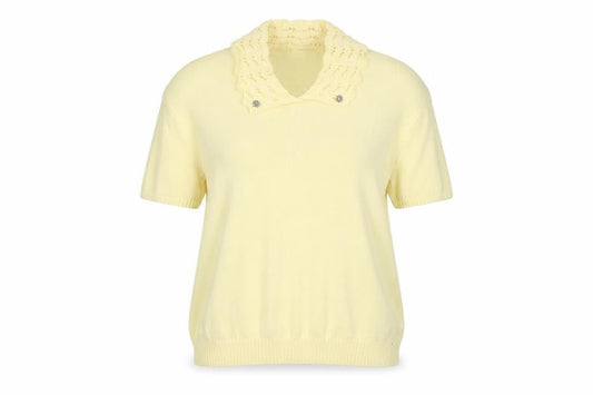 Womens UK Size L Pure & Natural Yellow Pullover Jumper