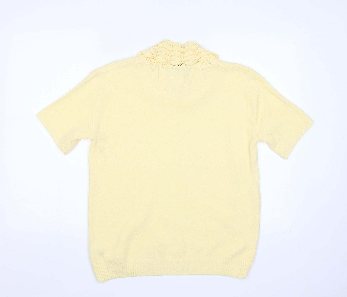 Womens UK Size L Pure & Natural Yellow Pullover Jumper
