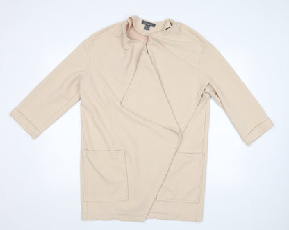 Primark Womens Beige   Overcoat Blazer Size 14