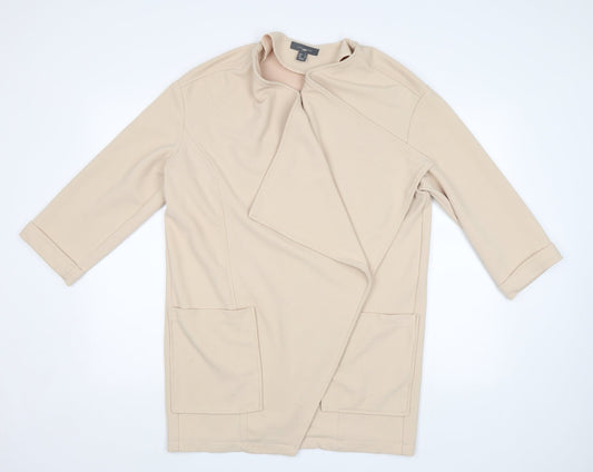Primark Womens Beige   Overcoat Blazer Size 14