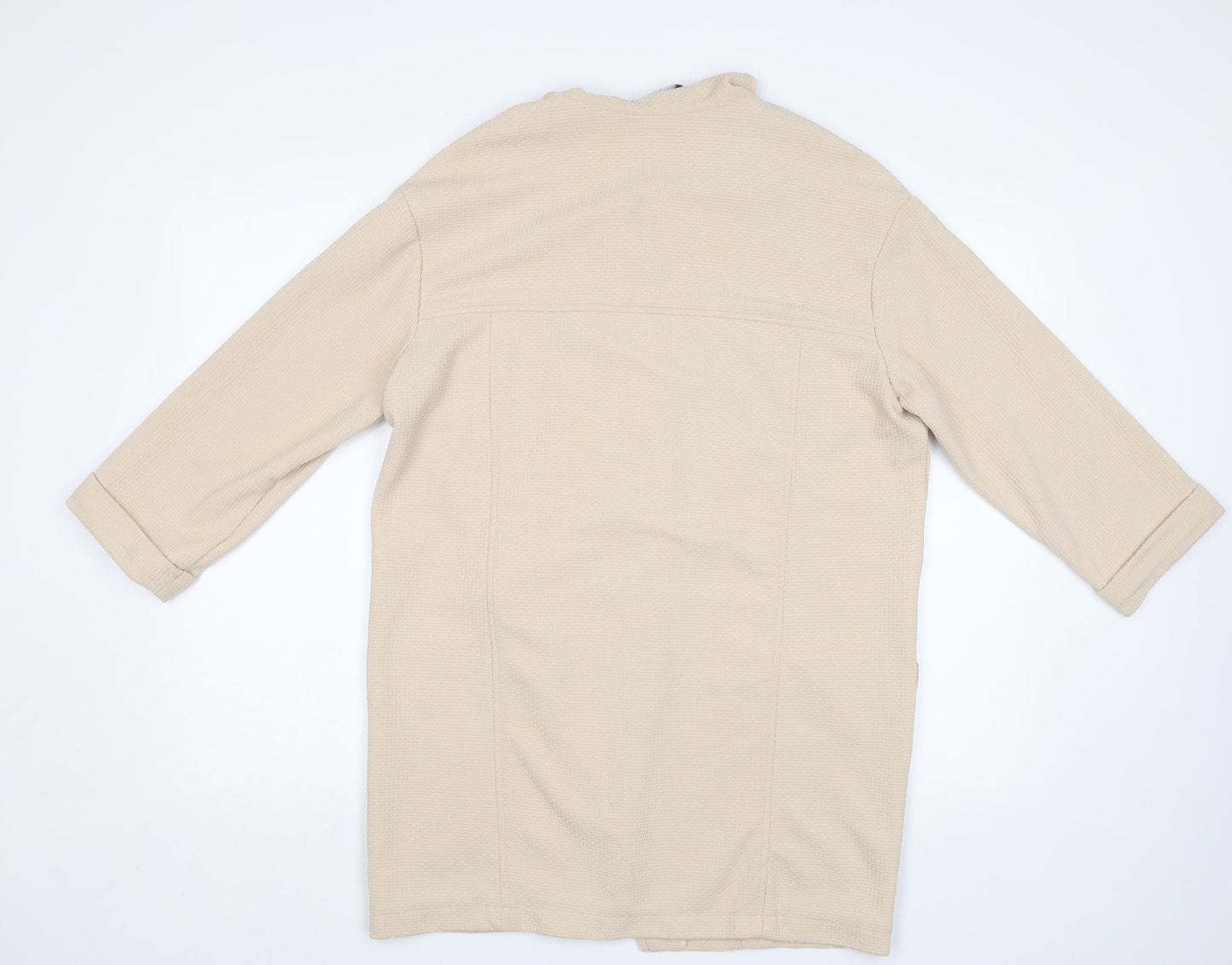 Primark Womens Beige   Overcoat Blazer Size 14