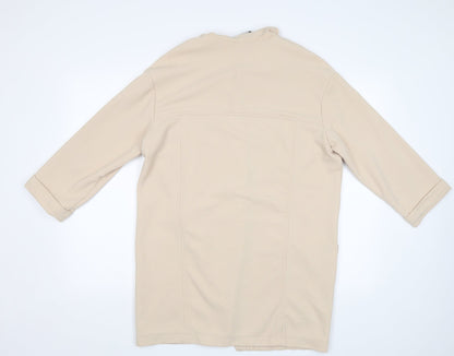 Primark Womens Beige   Overcoat Blazer Size 14