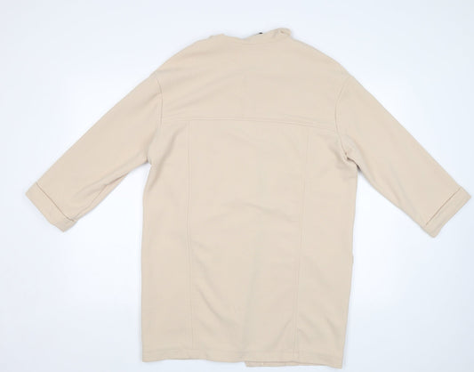 Primark Womens Beige   Overcoat Blazer Size 14