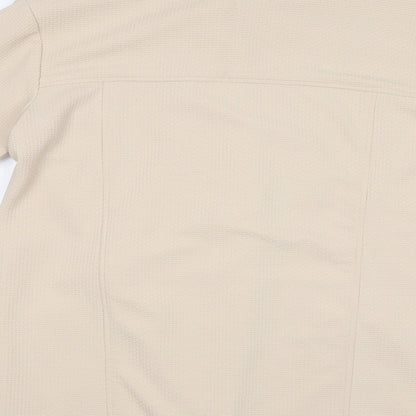 Primark Womens Beige   Overcoat Blazer Size 14