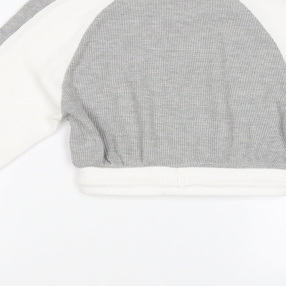 pretty Womens Grey   Pullover Sweatshirt Size 4