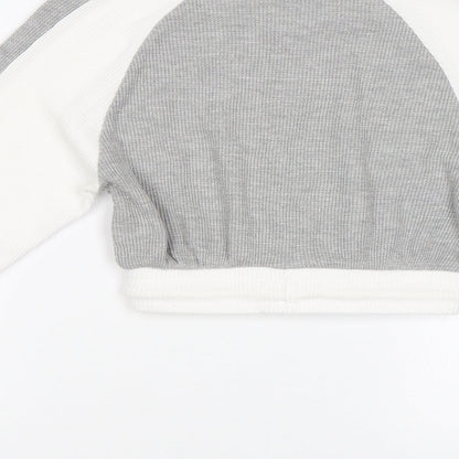 pretty Womens Grey   Pullover Sweatshirt Size 4