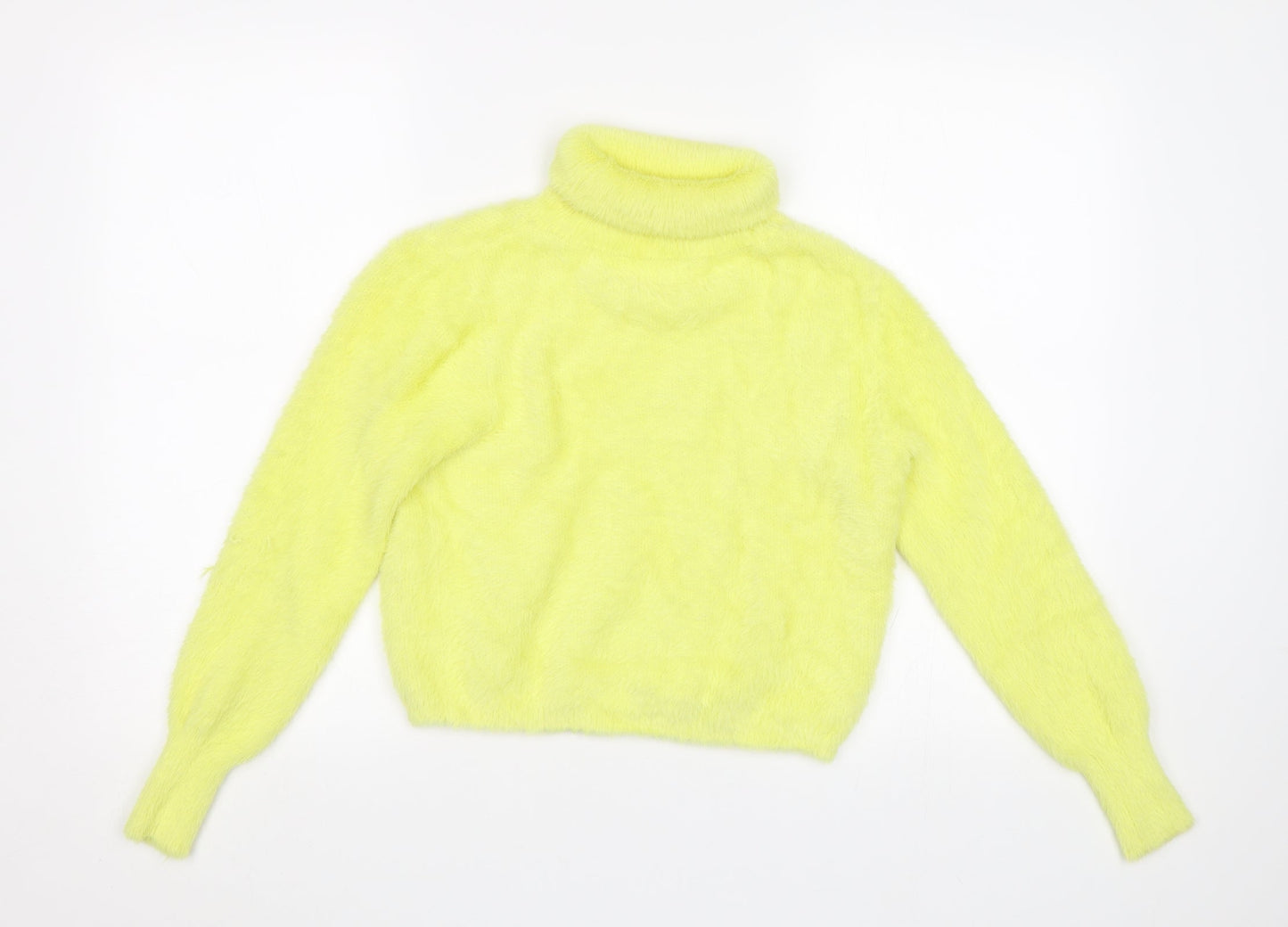 Womens UK Size 10 River Island Yellow Pullover Jumper