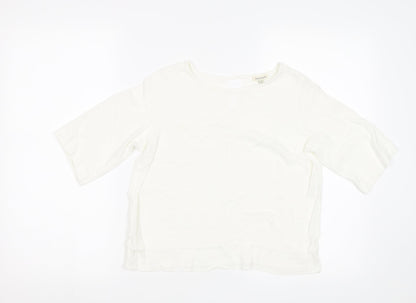 Womens UK Size 12 River Island White Basic Blouse