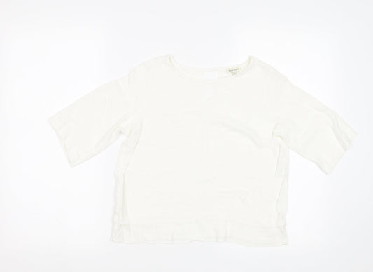 Womens UK Size 12 River Island White Basic Blouse