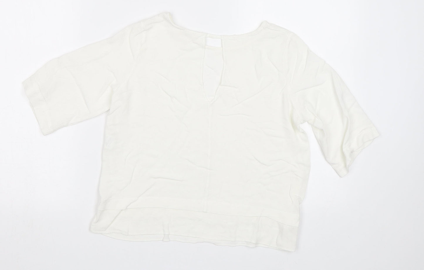 Womens UK Size 12 River Island White Basic Blouse
