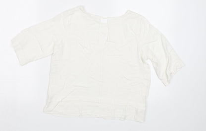Womens UK Size 12 River Island White Basic Blouse