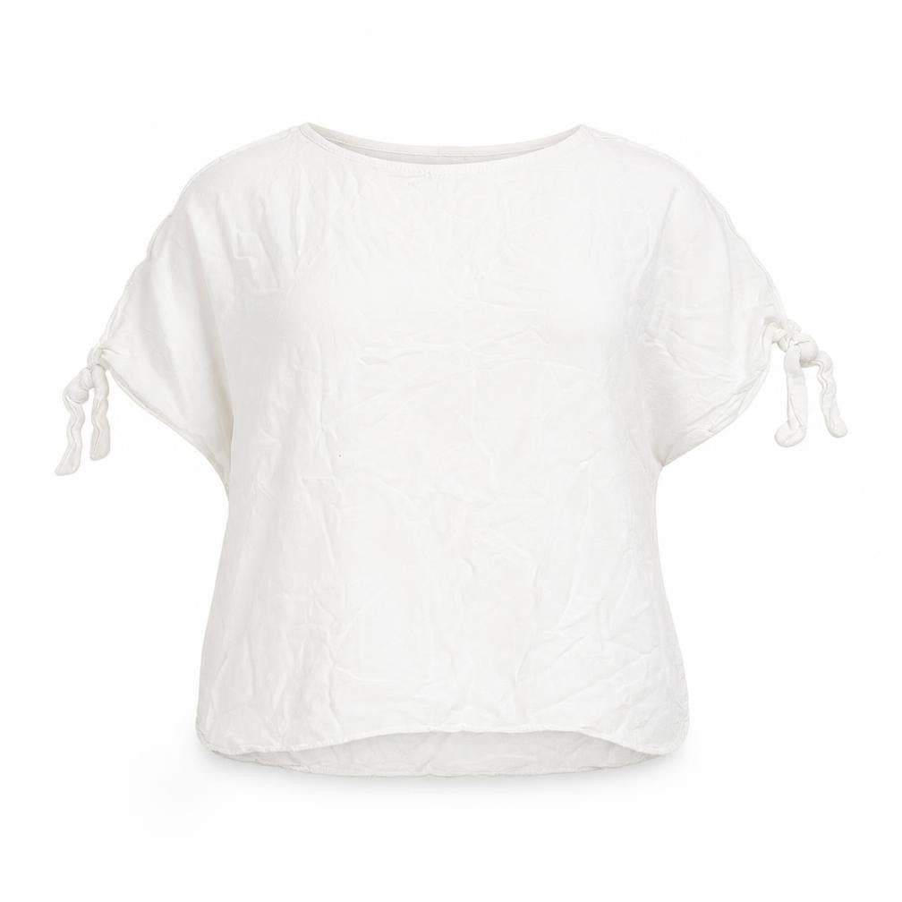 Womens UK Size 10 River Island White Basic Blouse