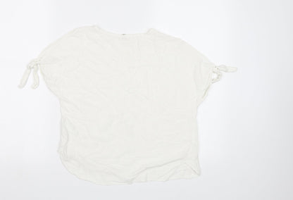 Womens UK Size 10 River Island White Basic Blouse