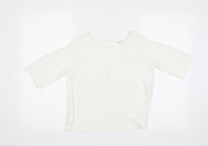 Womens UK Size 10 River Island White Basic Blouse