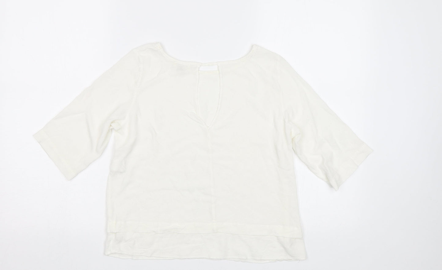 Womens UK Size 10 River Island White Basic Blouse