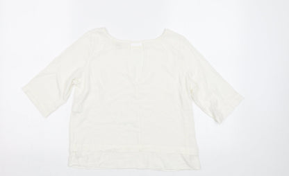 Womens UK Size 10 River Island White Basic Blouse