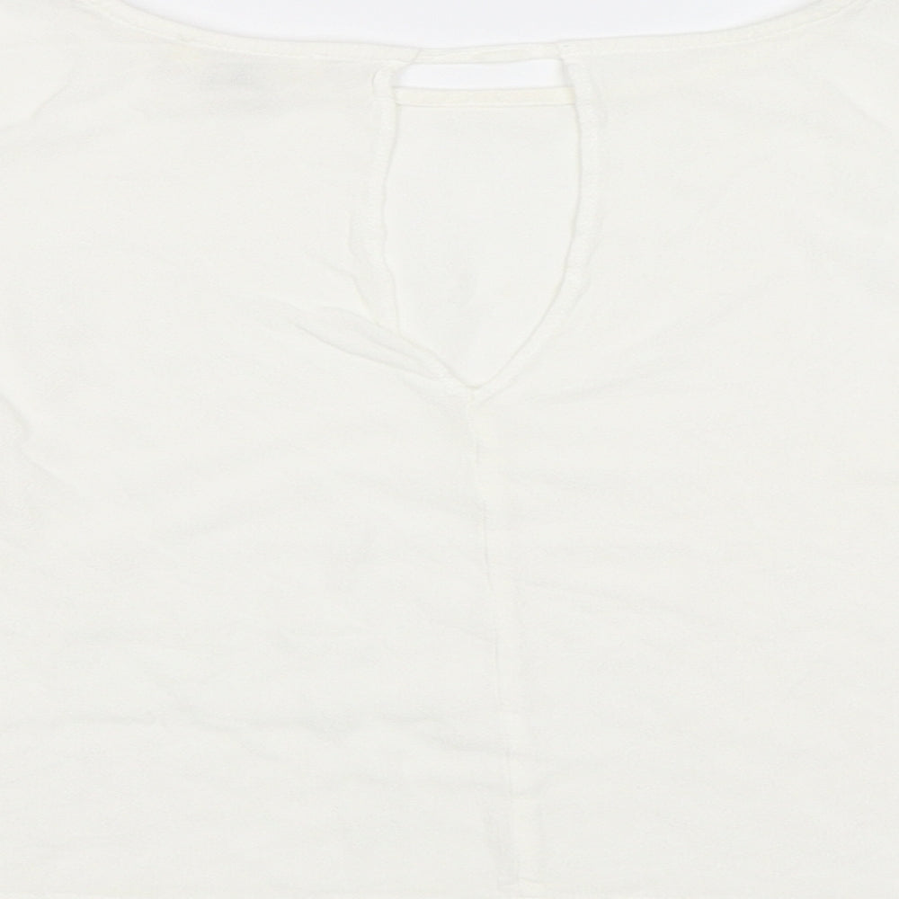 Womens UK Size 10 River Island White Basic Blouse