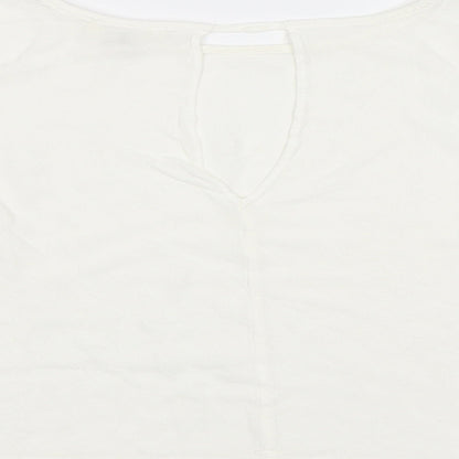 Womens UK Size 10 River Island White Basic Blouse