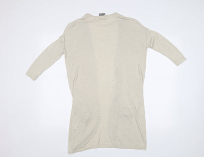 Womens UK Size XS VERO MODA Beige Cardigan Jumper
