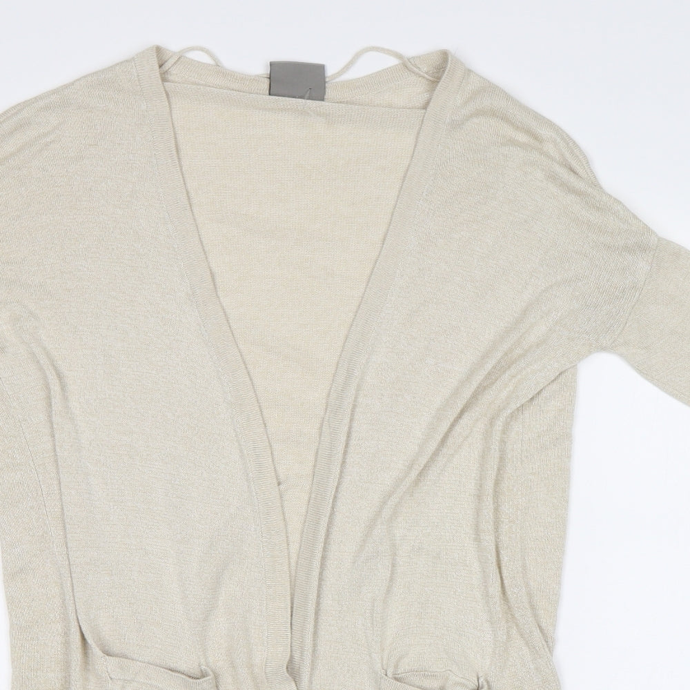 Womens UK Size XS VERO MODA Beige Cardigan Jumper