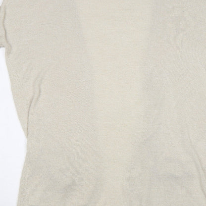 Womens UK Size XS VERO MODA Beige Cardigan Jumper