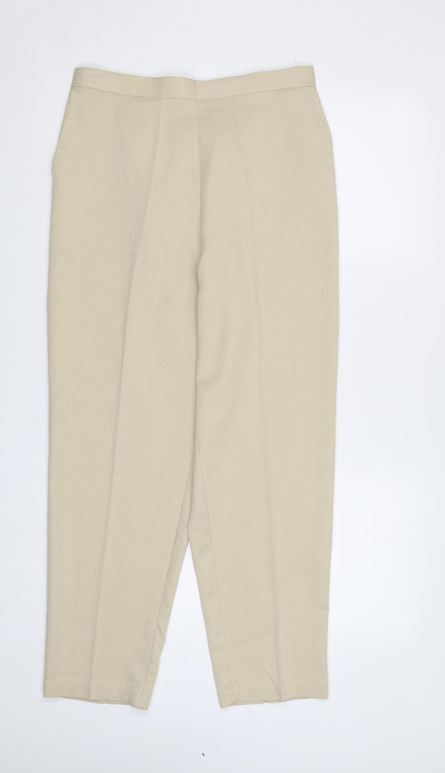 Womens UK Size 10 Saira of Manchester Regular Fit  Beige Trousers