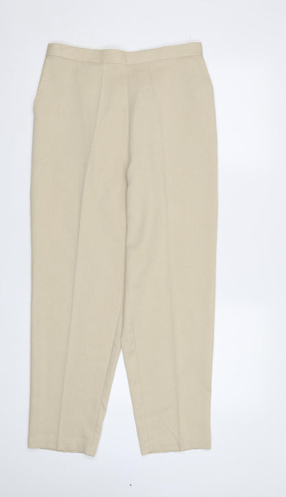 Womens UK Size 10 Saira of Manchester Regular Fit  Beige Trousers