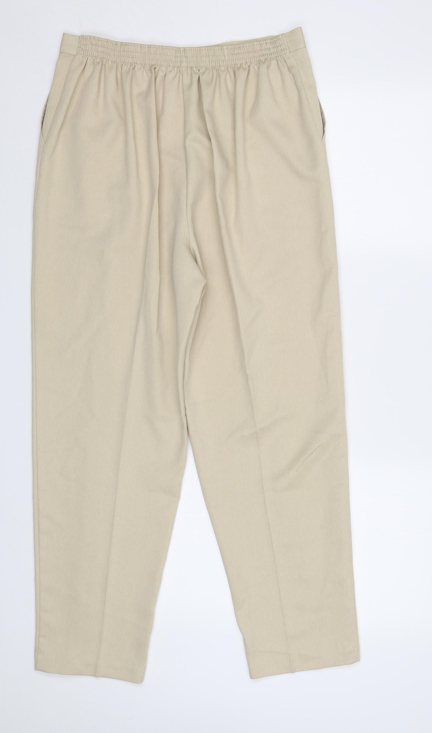 Womens UK Size 10 Saira of Manchester Regular Fit  Beige Trousers