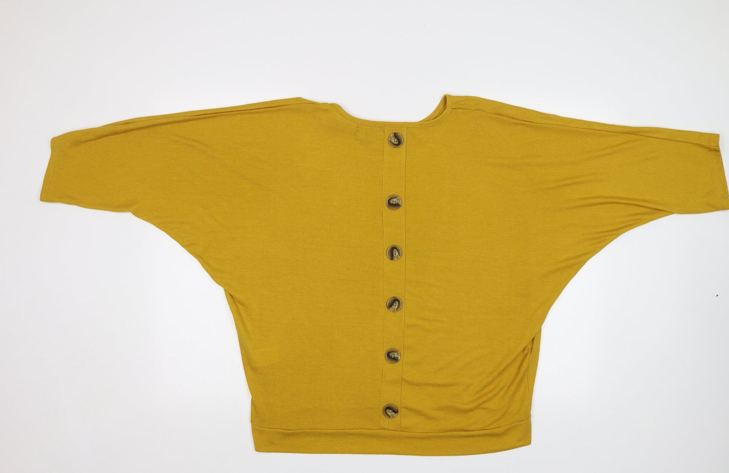 QED London Womens Yellow   Basic Blouse Size M