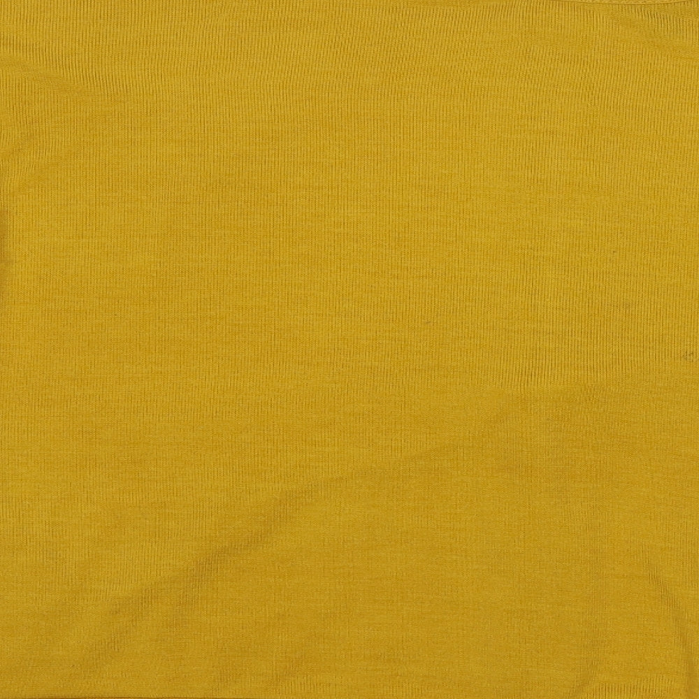 QED London Womens Yellow   Basic Blouse Size M