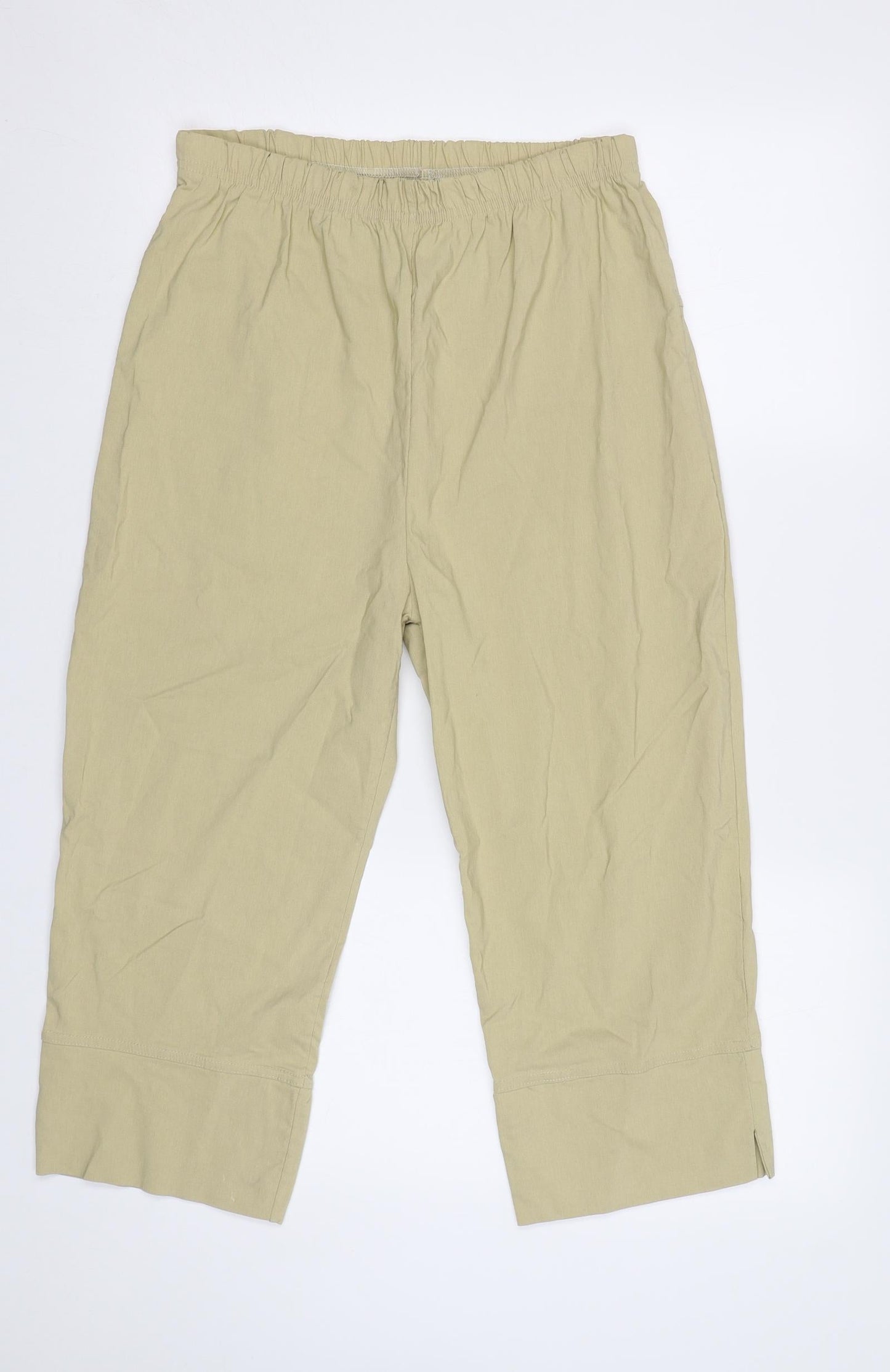Womens UK Size XL Preworn Regular Fit  Beige Trousers