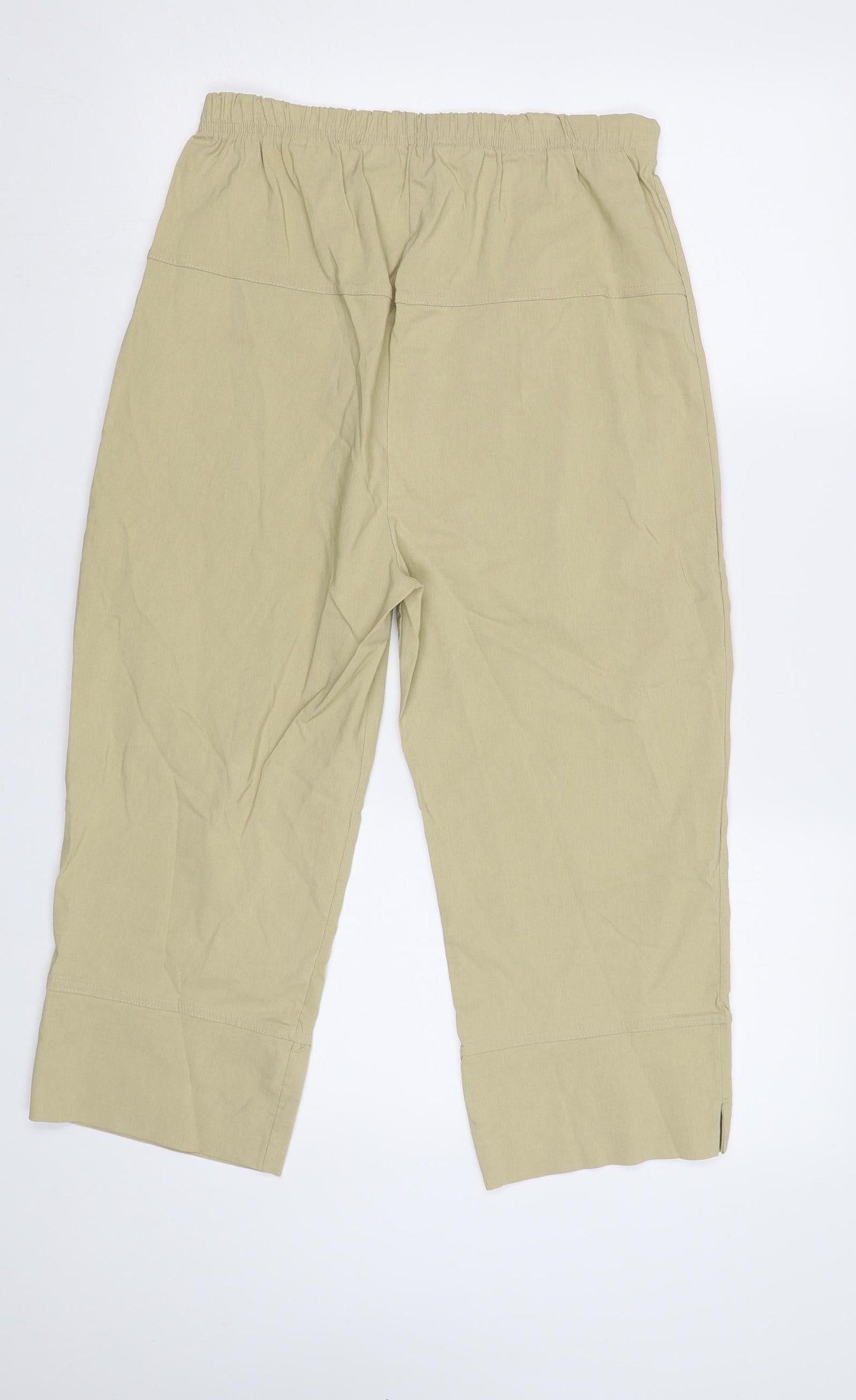 Womens UK Size XL Preworn Regular Fit  Beige Trousers