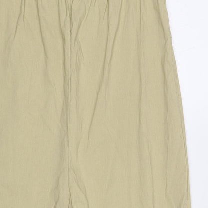 Womens UK Size XL Preworn Regular Fit  Beige Trousers
