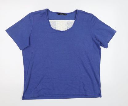 Womens UK Size M BM Blue Basic Blouse