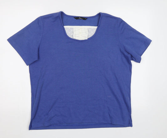 Womens UK Size M BM Blue Basic Blouse