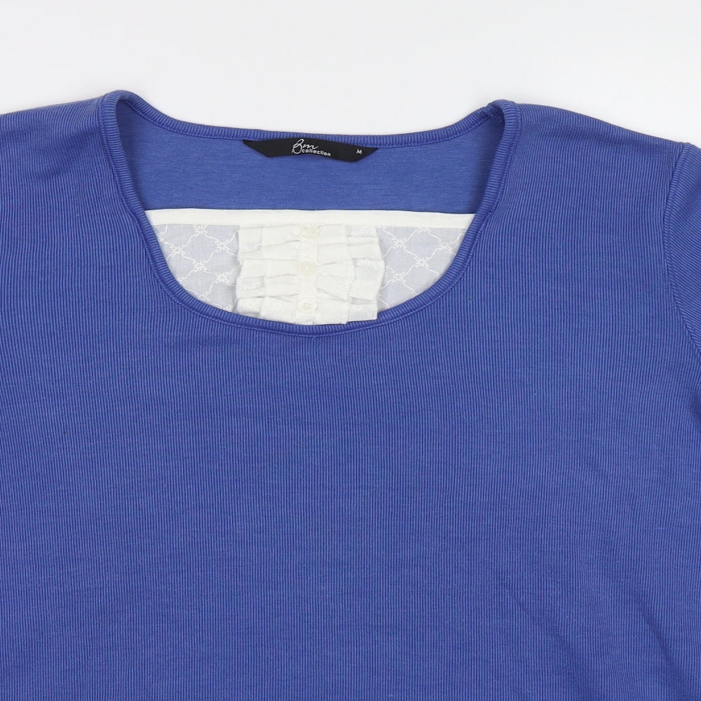 Womens UK Size M BM Blue Basic Blouse