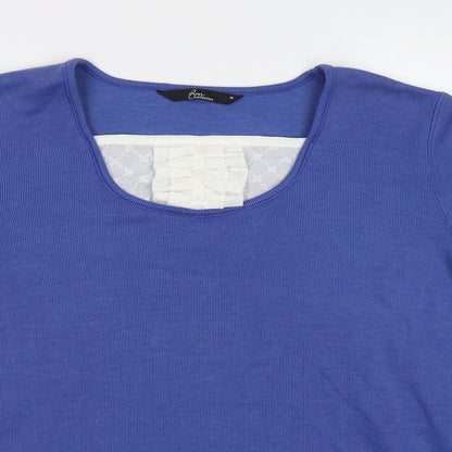 Womens UK Size M BM Blue Basic Blouse