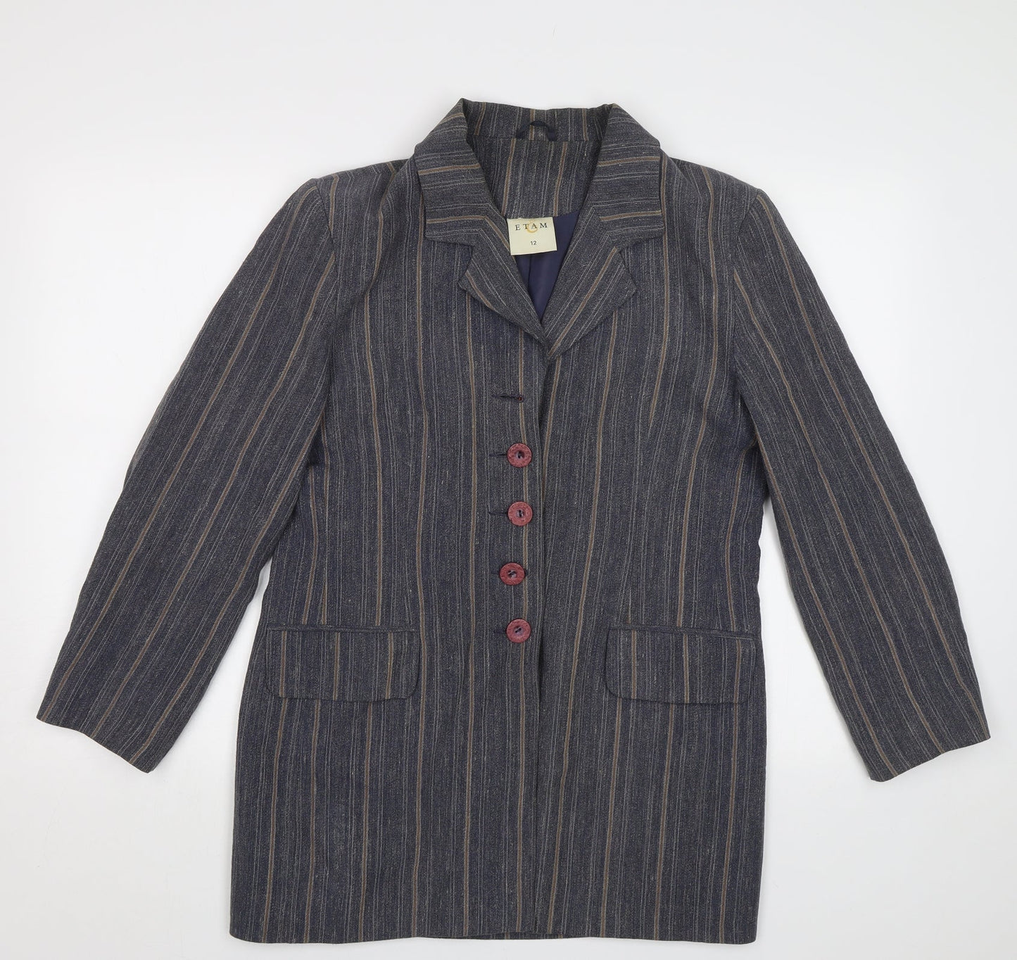 Womens UK Size 12 Etam Blue Jacket