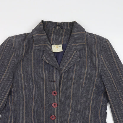 Womens UK Size 12 Etam Blue Jacket