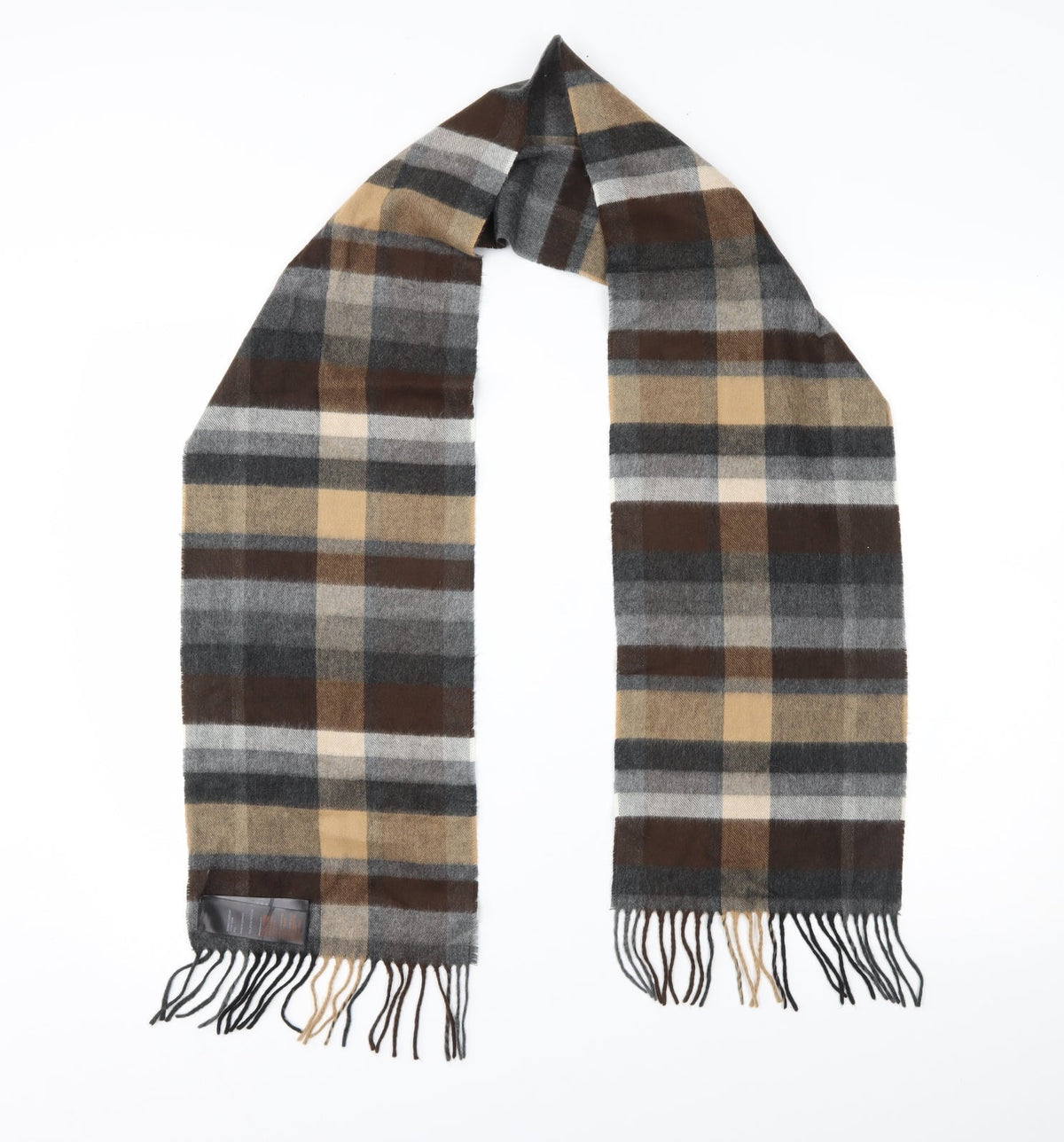 RJR.John Rocha Womens Brown Plaid   Scarf