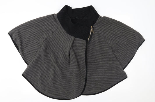 Womens UK Size M Quiz Grey Wrap Jumper