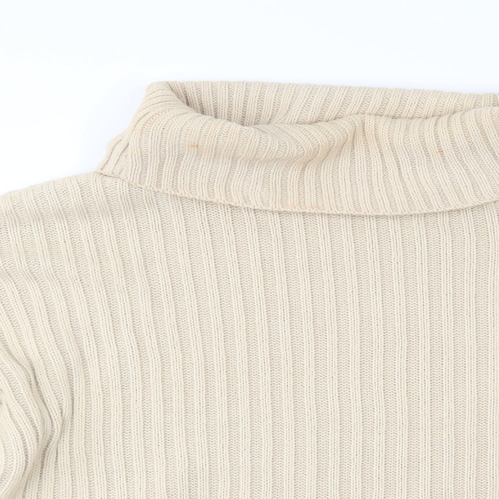 Womens UK Size M Preworn Beige Pullover Jumper